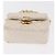 CHANEL Llavero Matelassé de Piel de Cordero Oro Blanco CC Auth bs33121 Dorado - vista 5