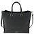 Valentino Borsa a mano in pelle 2 in 1 nera e dorata Auth BA10227 Nero D'oro - vista 13