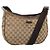 Borsa a Spalla GG Canvas Gucci Beige Argento 122790 Auth 169102