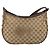 Borsa a Spalla GG Canvas Gucci Beige Argento 122790 Auth 169102 - vista 2