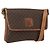 Céline CELINE Macadam Canvas Schultertasche aus PVC-Leder Braun Gold Auth ep13304 Golden