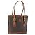 Céline Borsa a mano in tela Macadam CELINE in pelle PVC marrone oro Auth bs33103 D'oro