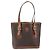 Céline Borsa a mano in tela Macadam CELINE in pelle PVC marrone oro Auth bs33103 D'oro - vista 13