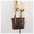Céline Borsa a mano in tela Macadam CELINE in pelle PVC marrone oro Auth bs33103 D'oro - vista 24