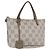 LOEWE Borsa a Mano Anagramma Pelle Grigia Oro Auth ep13268 Marrone D'oro