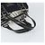 Borsa a mano Burberry Nova Check Blue Label in tela nera Auth 170426 Nero - vista 7