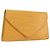 LOUIS VUITTON Clutch Art Déco Epi Giallo M52639 LV Auth 168163