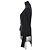 Rick Owens Schwarze Wickeljacke - Ansicht 3