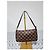 LOUIS VUITTON Pochette Bag Navona in Tela Damier Marrone - vista 11