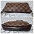 LOUIS VUITTON Pochette Bag Navona in Tela Damier Marrone - vista 4