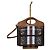 Borsa a Spalla Pocket Mini Monogram Stripe E-Canvas Burberry Marrone/Nero/Bianco