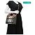 Borsa a Spalla Pocket Mini Monogram Stripe E-Canvas Burberry Marrone/Nero/Bianco - vista 14