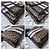 Borsa a Spalla Pocket Mini Monogram Stripe E-Canvas Burberry Marrone/Nero/Bianco - vista 9