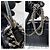Bolso cruzado de anguila Saint Laurent Sunset Negro - vista 11