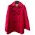 Autre Marque Abrigo Rojo Semi-Couture Roja