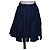 Gonna Balenciaga in cotone blu con fiocco