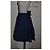 Gonna Balenciaga in cotone blu con fiocco - vista 2