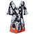 Vestido envolvente con estampado Dahlia Flame de Prada