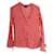 One step Blusa in cotone e seta a righe Bianco Rosso  - vista 1