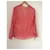One step Blusa in cotone e seta a righe Bianco Rosso  - vista 2