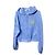 Sudadera con capucha Iceberg Ice Play de terciopelo azul L