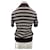 Massimo Dutti Top a rayas marrón de algodón Castaño  - vista 2
