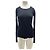 Autre Marque Langarm-Top in Marinewolle Marineblau