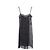 Timeless Vestido de seda Coco Mark da Chanel Marrom Preto