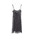 Timeless Vestido de seda Coco Mark da Chanel Marrom Preto - vista 2