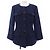 Timeless Chaqueta Chanel sin cuello Azul Azul marino
