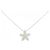 Autre Marque Collana in diamante in oro bianco Au750 a forma di fiore Argento