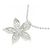 Autre Marque Collana in diamante in oro bianco Au750 a forma di fiore Argento - vista 4