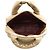Bolsa de boliche Coco Cocoon em couro de cordeiro metálico acolchoado dourado da Chanel - vista 4