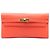 Cartera Longa Kelly Epsom Naranja Hermès Roja