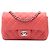 Chanel Laranja Mini Retangular Clássico Caviar Com Uma Aba Pescaria