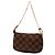 Mini Pochette Accessoires Damier Ebene Marrone Louis Vuitton - vista 2
