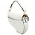Borsa Saddle in pelle di vitello grana bianca Dior Bianco - vista 2