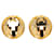 Chanel Coco Mark Clip Ohrringe Golden  - Ansicht 2
