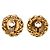 Timeless Orecchini a clip placcati in oro con motivo di grano Coco Mark di Chanel D'oro - vista 2