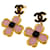 Orecchini da donna Chanel Coco Mark Flower Nero Rosa D'oro  - vista 2
