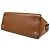 Fendi Dotcom Schultertasche aus Leder Braun - Ansicht 6