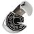 Ring Anello Carrousel Hermès in metallo nero
