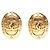 Orecchini Ovali Coco Mark di Chanel in Oro D'oro