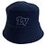 Cappello bucket in lana blu navy e rosso Louis Vuitton - vista 5