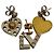 Ohrring-Set von Louis Vuitton Silber Golden