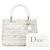 Borsa a mano Dior Lady Canage in tweed Christian Dior Bianco Multicolore - vista 10