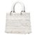 Borsa a mano Dior Lady Canage in tweed Christian Dior Bianco Multicolore - vista 2