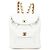 CHANEL Matelasse Coco Mark Chain Backpack White