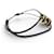 Hermès NEUF BRACELET HERMES PENDENTIF POP H LAQUE NOIR & PLAQUE OR CORDON BANGLE  - vue 4