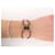 Hermès NEUF BRACELET HERMES PENDENTIF POP H LAQUE NOIR & PLAQUE OR CORDON BANGLE  - vue 9